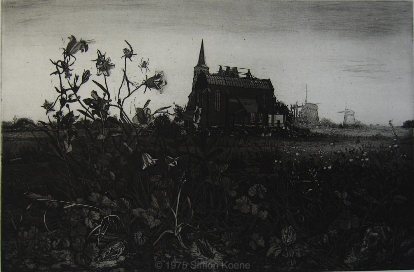 75. Hollands landschap met grasklokje