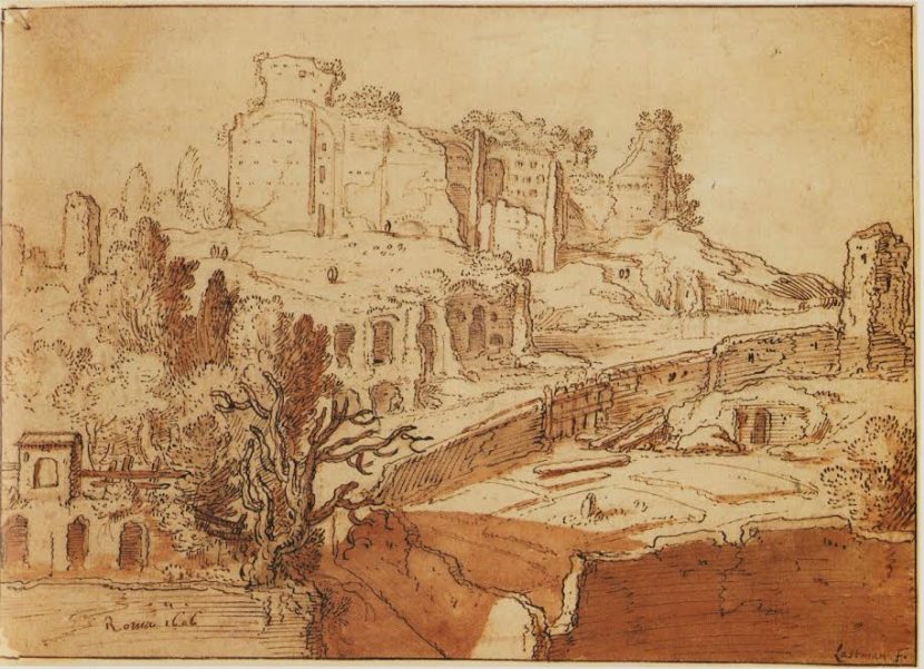 Pieter Lastman, Gezicht op de Palatijn in Rome